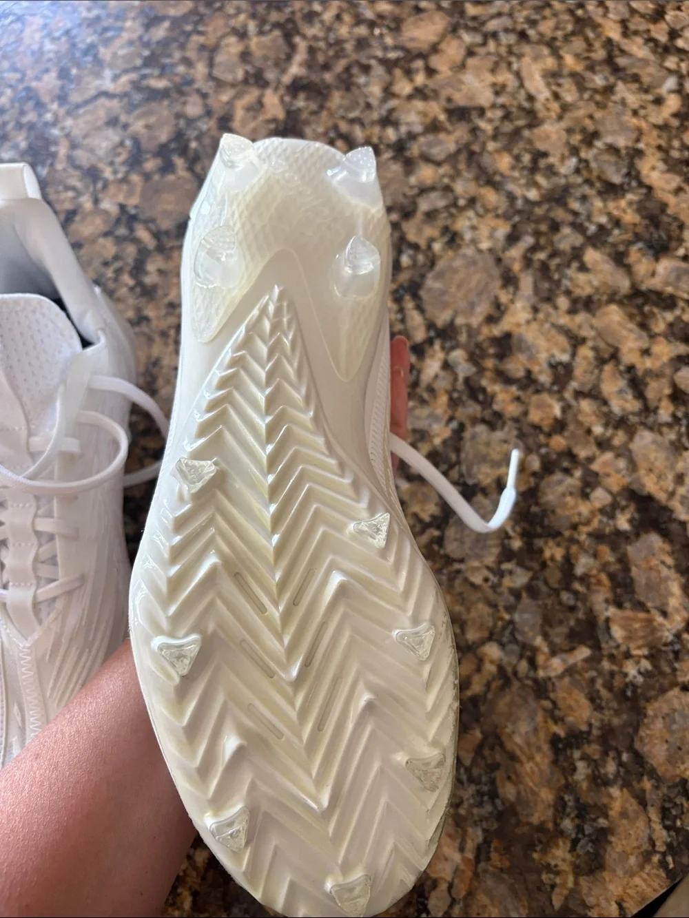 Adidas Adizero Electric Speed Football Cleats Triple White Mens 9.5 GX5413 NEW